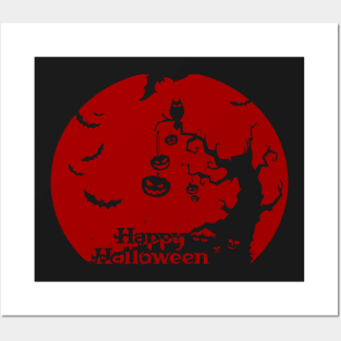 The Dark of Happy Halloween Party Posters and Art